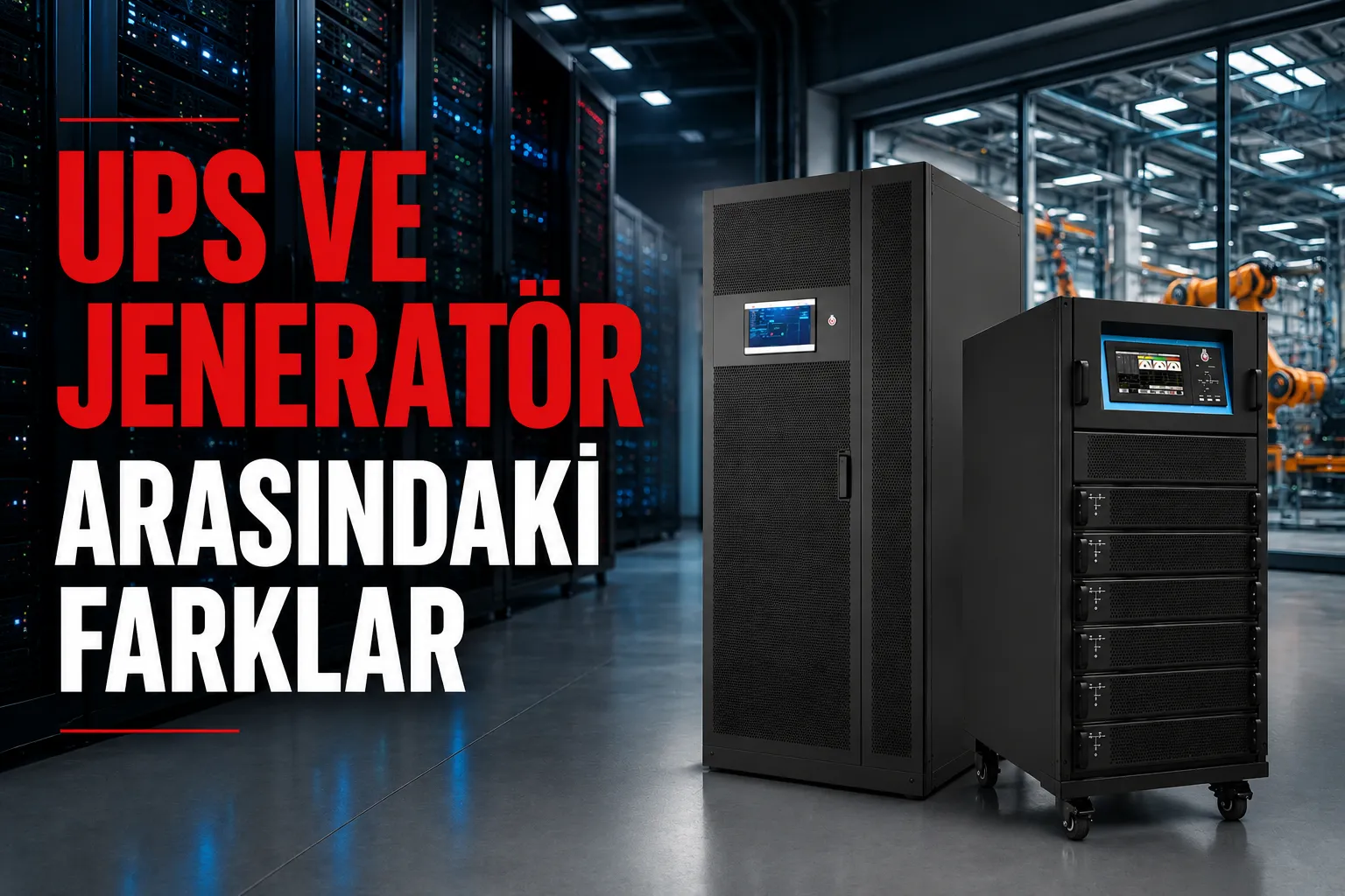 UPS ve Jeneratör Birlikte Kullanılır mı? UPS ve Jeneratör Farkı, Online UPS Jeneratör Uyumu