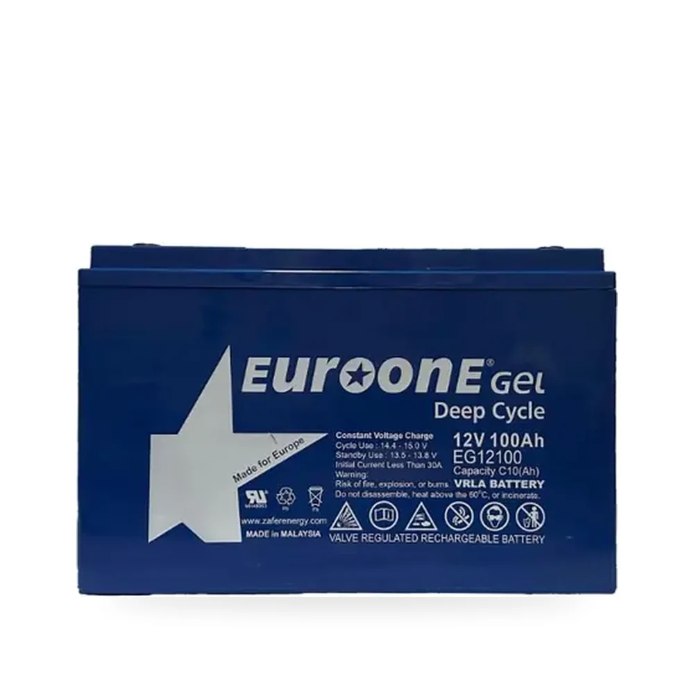 EuroOne EO-EG12100 Deep Cycle Jel Akü (12V 100Ah)