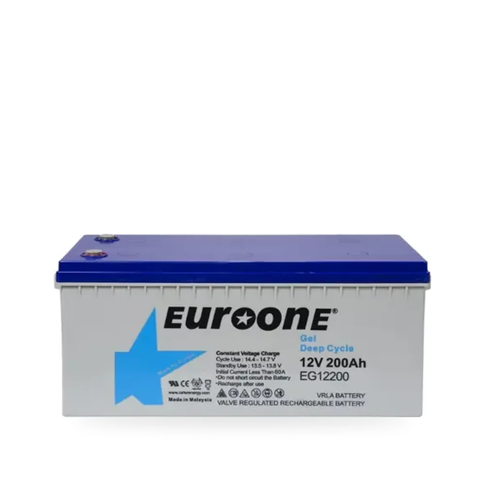 EuroOne EO-EG12200 Deep Cycle Jel Akü (12V 200Ah)