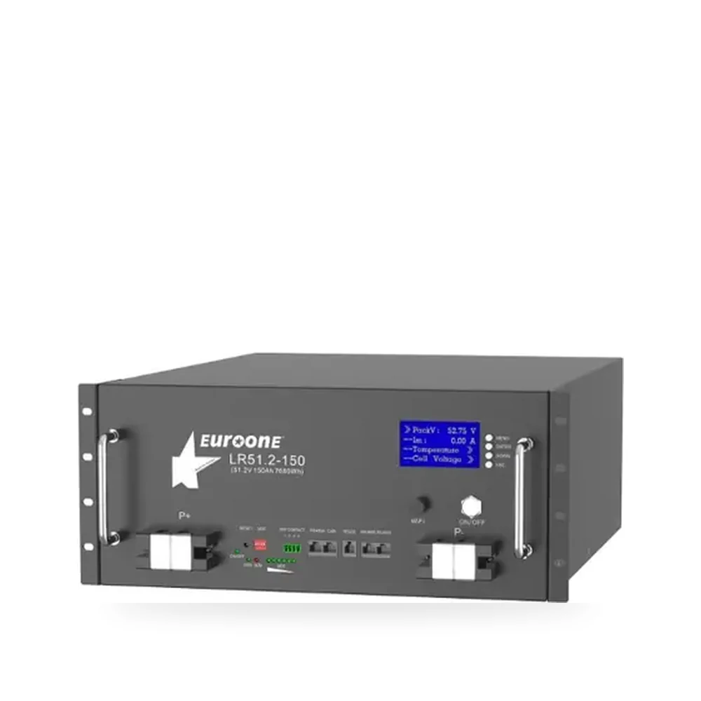 EuroOne LR51.2-150 Raf Tipi Lityum Akü (51,2V 150Ah)