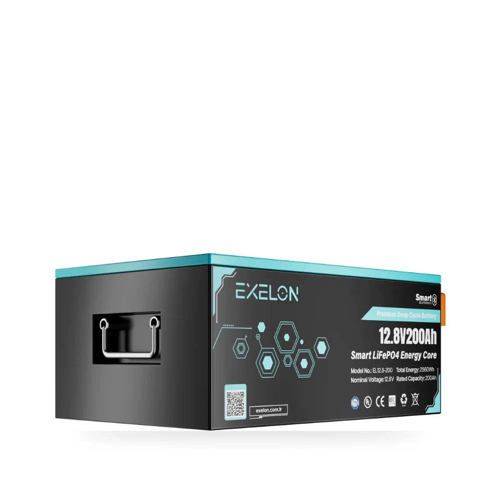 Exelon 12,8V 200Ah Smart LiFePO4 Lityum Akü