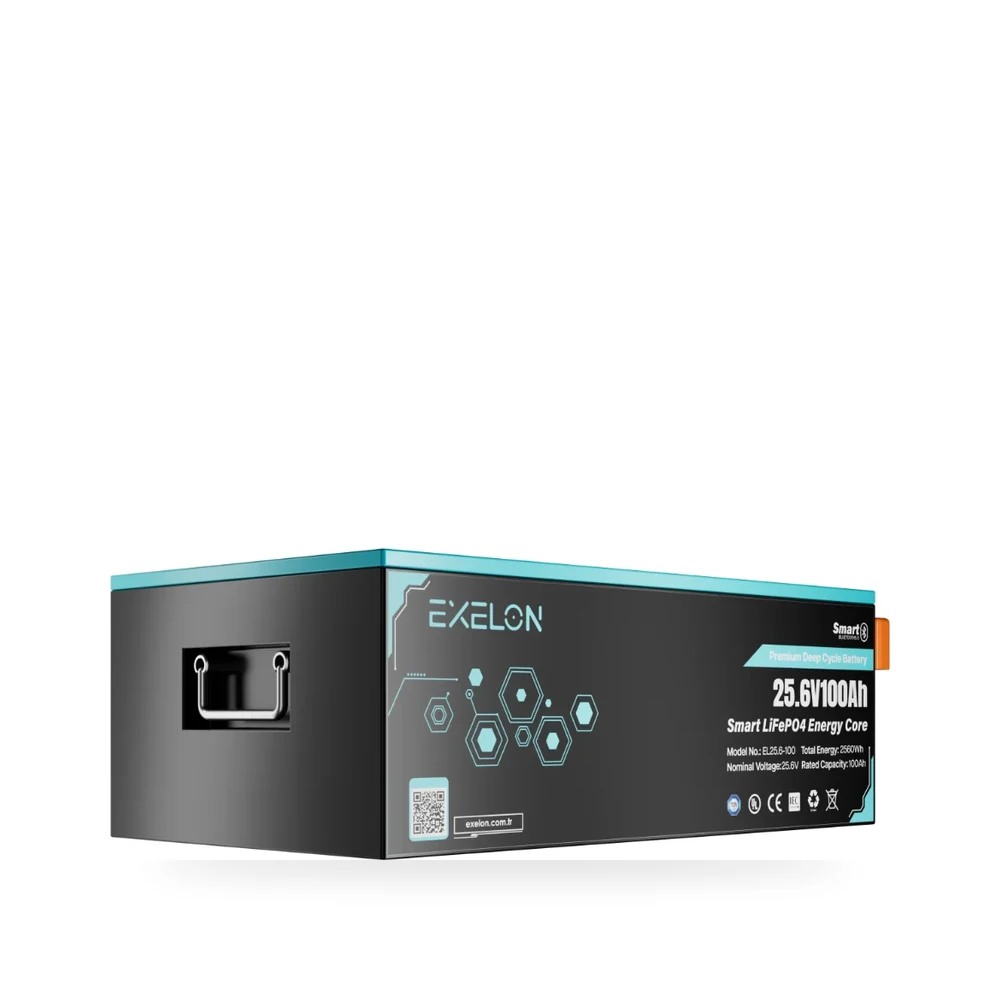 Exelon 25,6V 100Ah Smart LiFePO4 Lityum Akü
